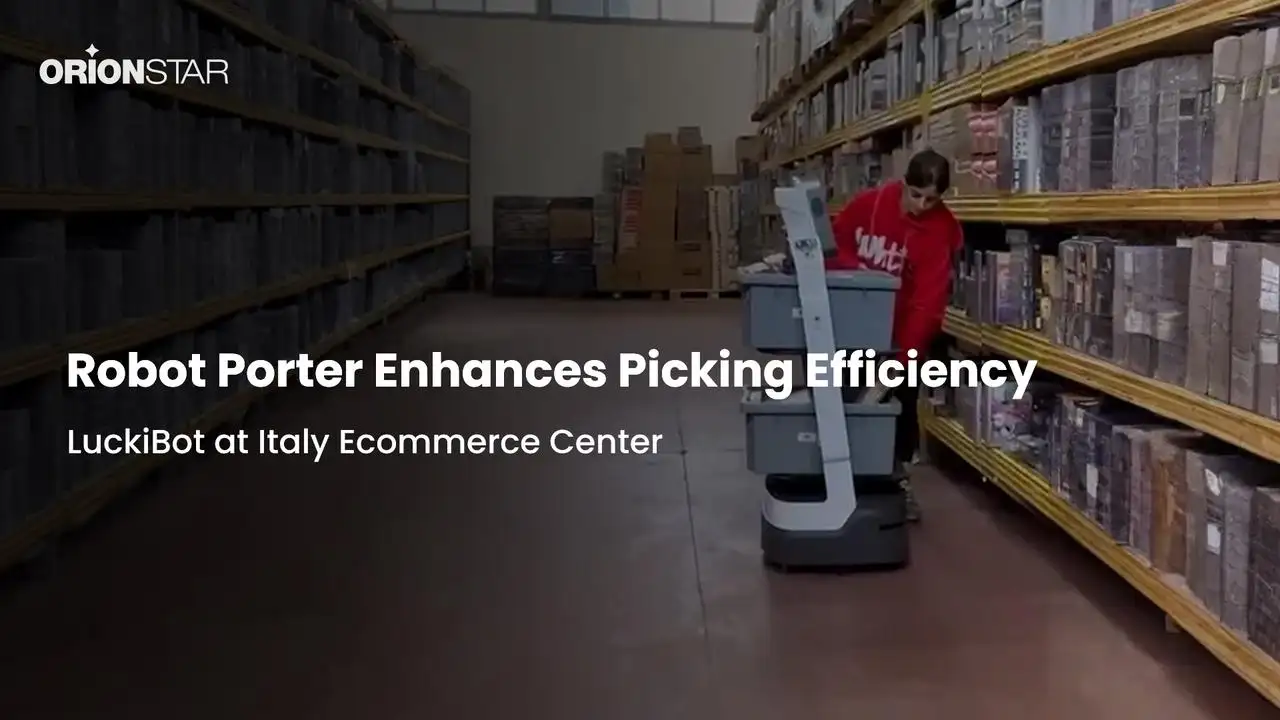 Robot Porter, “Indispensable Assistant” in E-commerce Warehouse